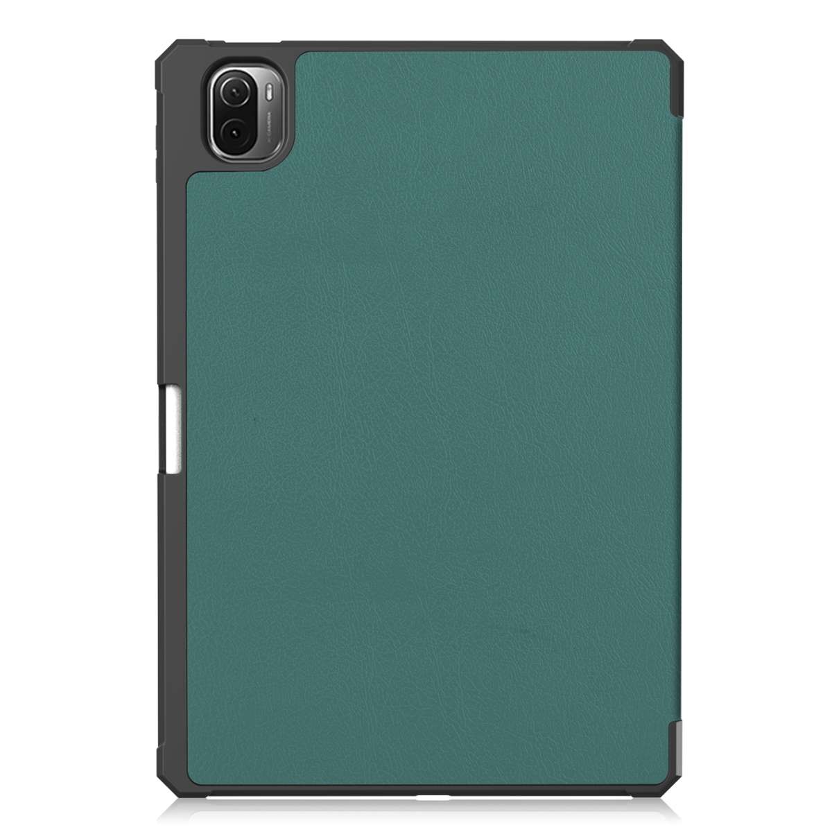 For Xiaomi Pad 5 / 5 Pro Custer Texture Horizontal Flip Leather Case with Three-f ... (Dark Green)