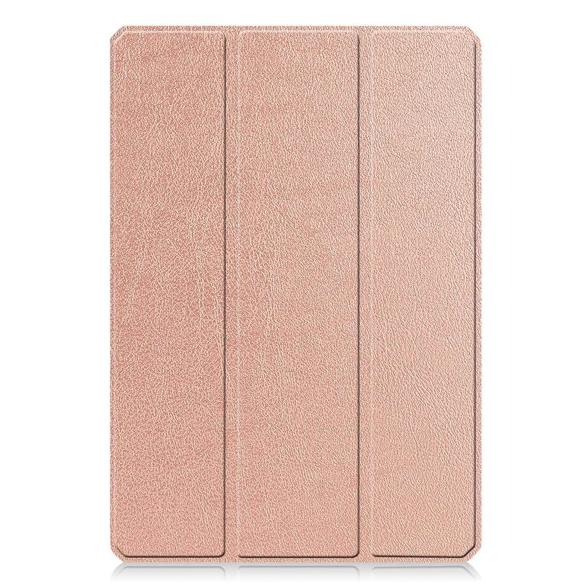 For Xiaomi Pad 5 / 5 Pro Custer Texture Horizontal Flip Leather Case with Three-fo ... (Rose Gold)