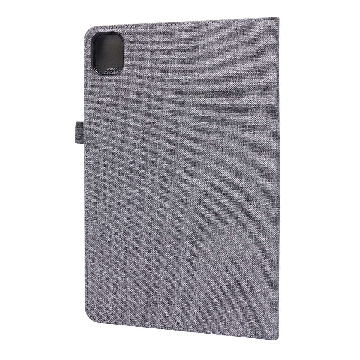 For Xiaomi Pad 5 / 5 Pro Horizontal Flip TPU + Fabric PU Leather Protective Case with N ... (Grey)
