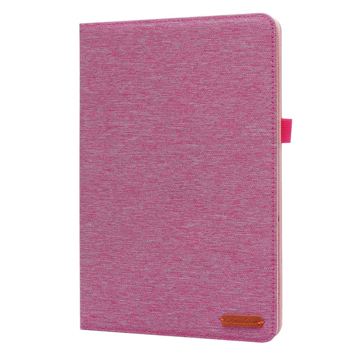 For Xiaomi Pad 5 / 5 Pro Horizontal Flip TPU + Fabric PU Leather Protective Case wi ... (Rose Red)