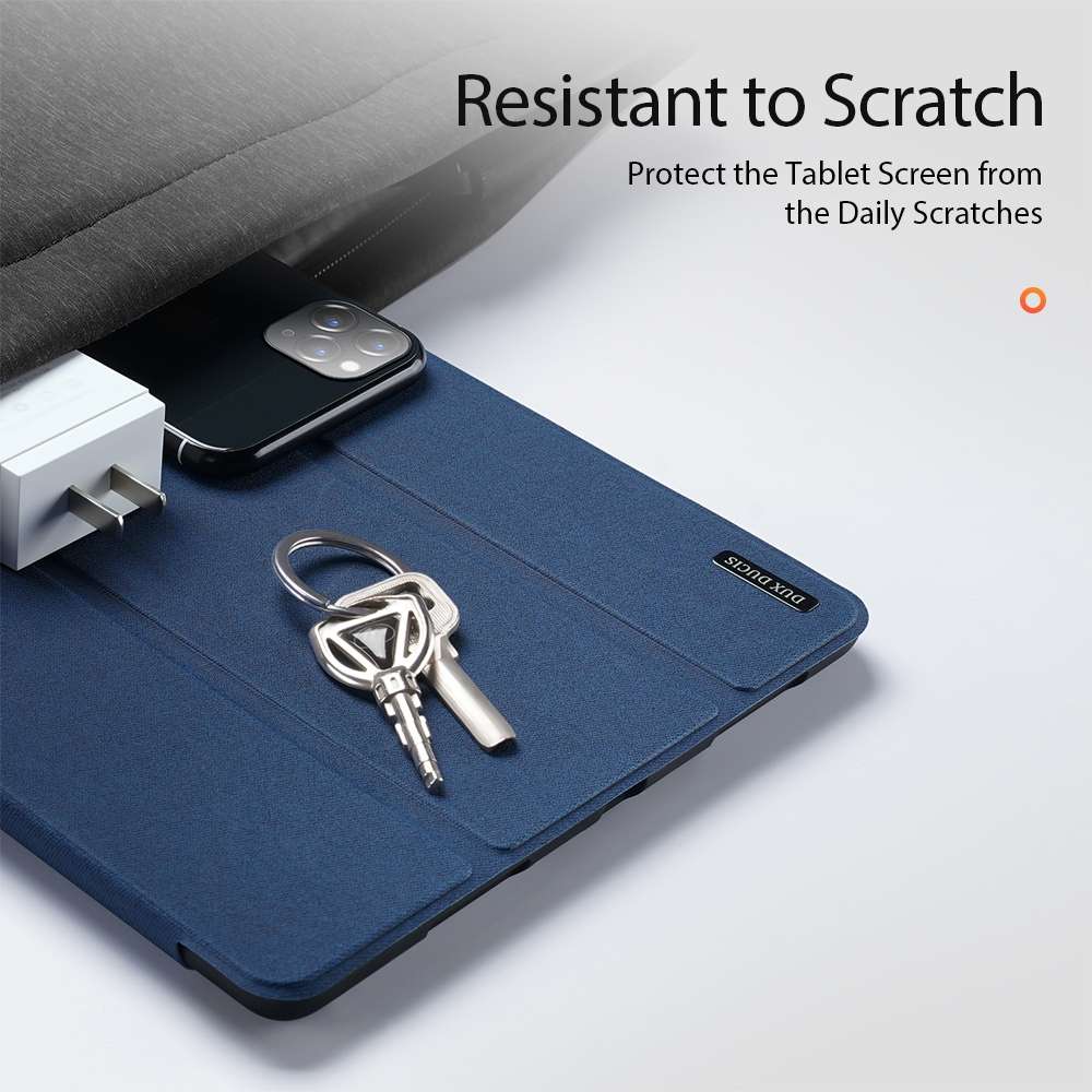 For iPad mini 7 / mini 6 DUX DUCIS Domo Series Horizontal Flip Magnetic TPU + PU Leathe ... (Blue)