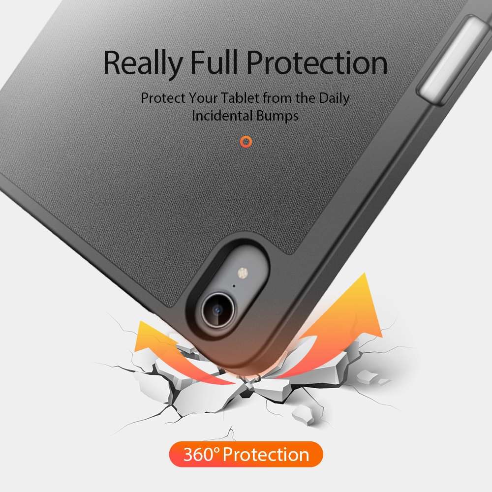For iPad mini 7 / mini 6 DUX DUCIS Domo Series Horizontal Flip Magnetic TPU + PU Leath ... (Black)