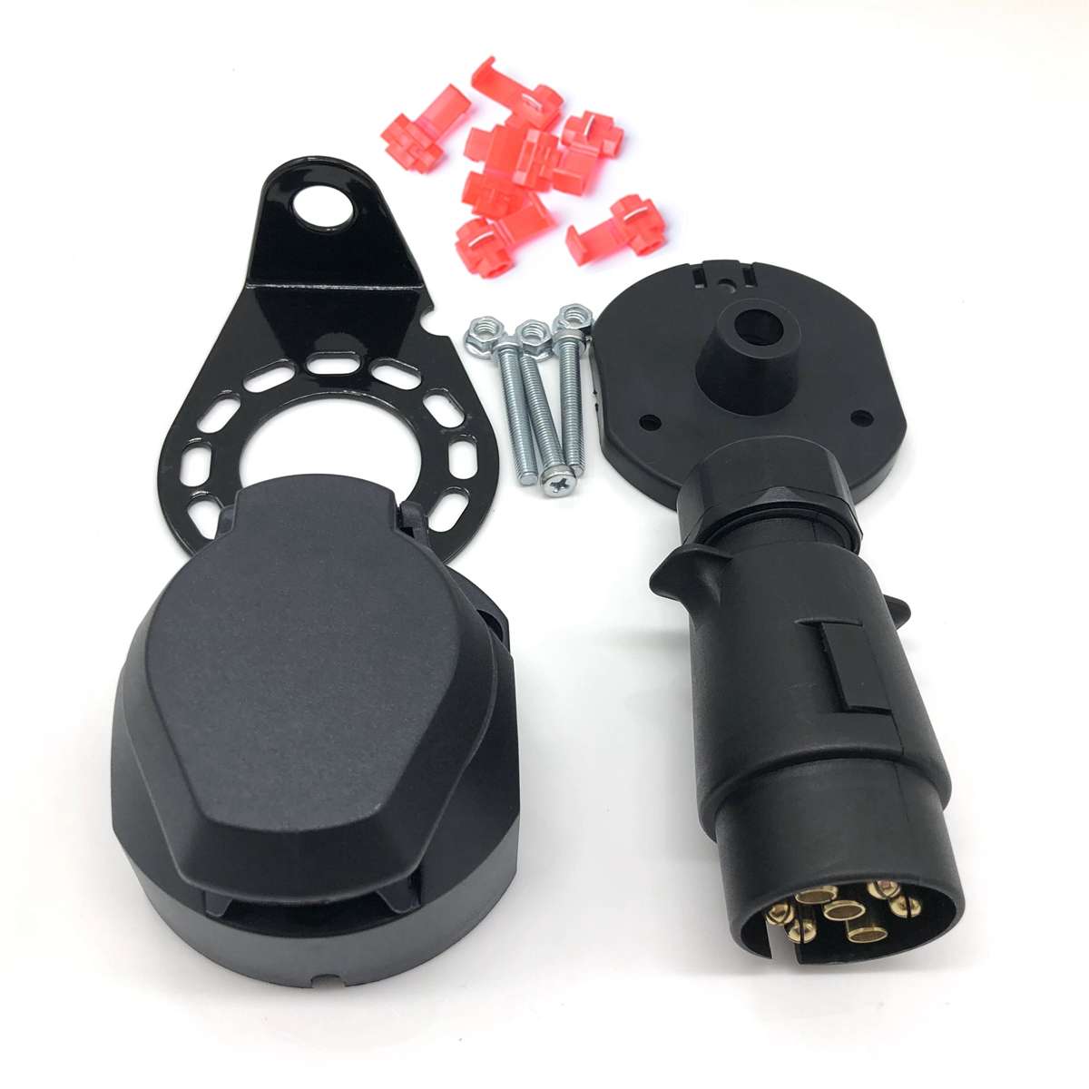 A0364 7 Pins 12N Electrics Converter Trailer Caravan Plug and Socket Adapter Connector