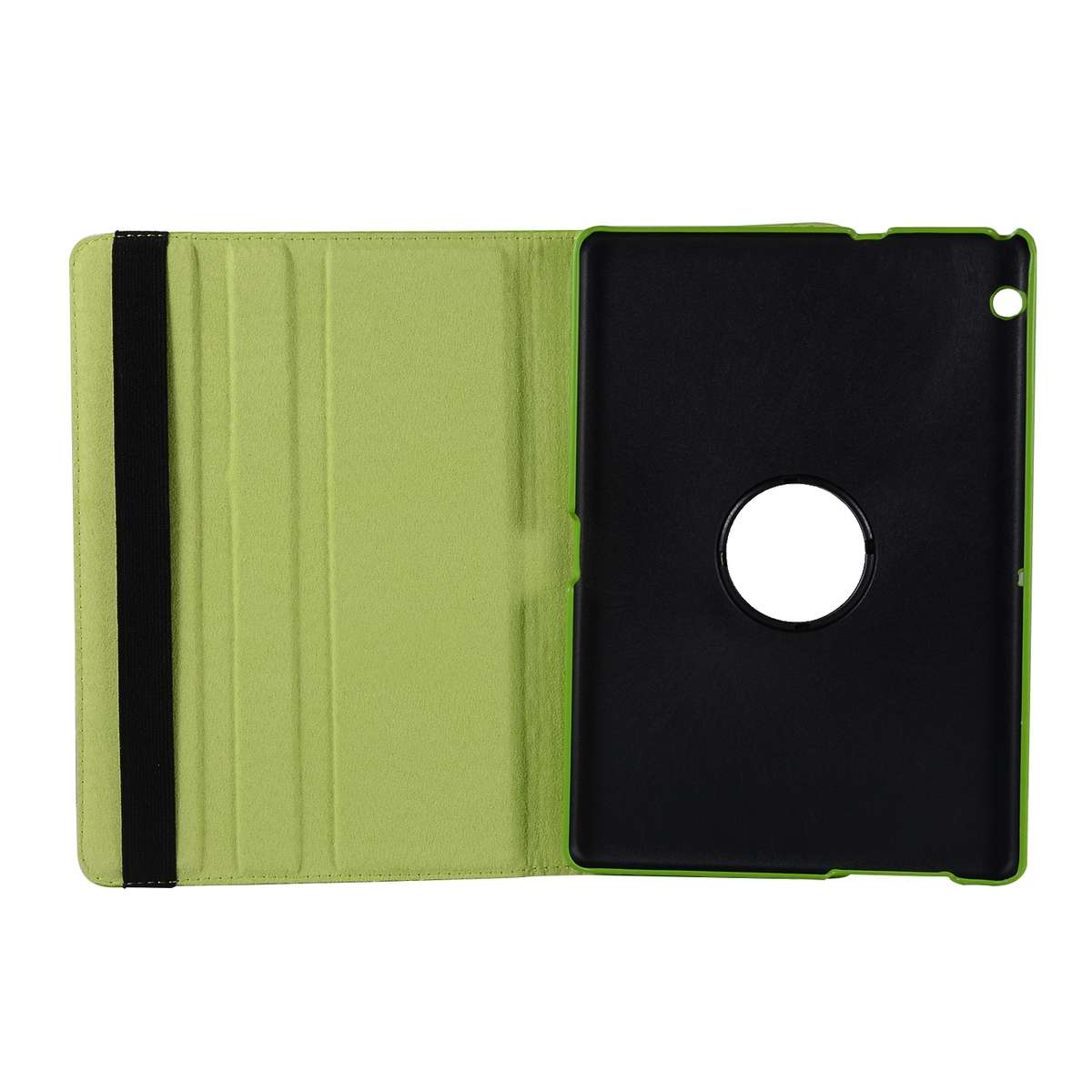 For Huawei MediaPad T3 10 Litchi Texture Horizontal Flip 360 Degrees Rotation Leather ... (Green)