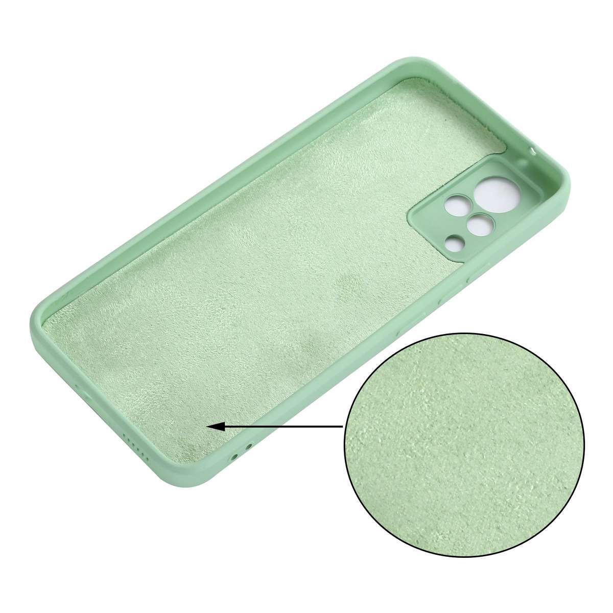 For vivo V21 5G / 4G Solid Color Liquid Silicone Shockproof Full Coverage Protective Case(Green)
