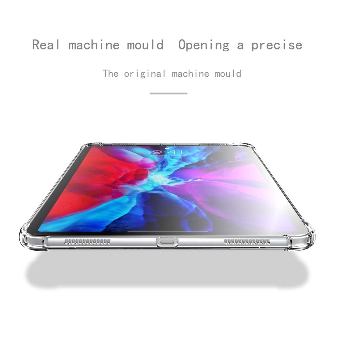 For iPad Pro 12.9 2022 / 2021Shockproof Acrylic Transparent Protective Tablet Case