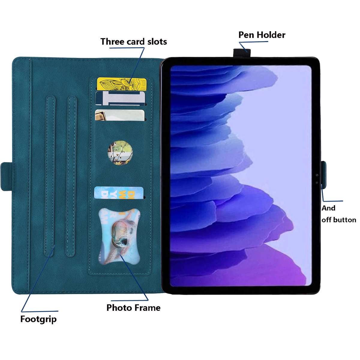 For Xiaomi Pad 5 / Pad 5 Pro Love Butterfly Pattern Horizontal Flip Leather Case with H ... (Blue)