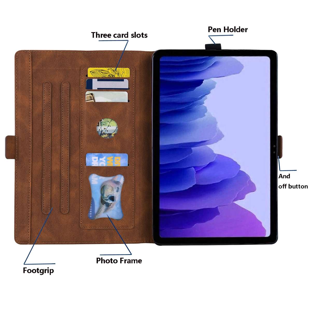 For Xiaomi Pad 5 / Pad 5 Pro Love Butterfly Pattern Horizontal Flip Leather Case with ... (Brown)