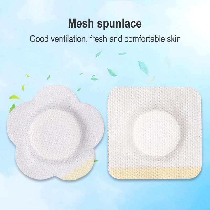 50pcs 043 Non-woven Stickers Wound Anti-seepage Three-volt Medicinal Patch, Size:5x5x ... (Square)