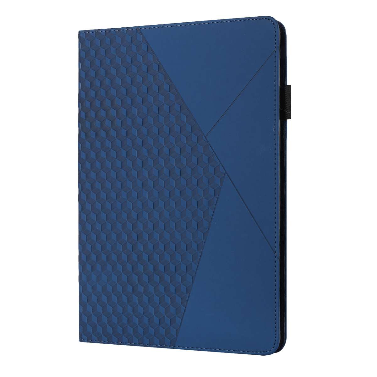 Rhombus Skin Feel Horizontal Flip Tablet Leather Case with Card Slots & Holder & ... (Royal Blue)