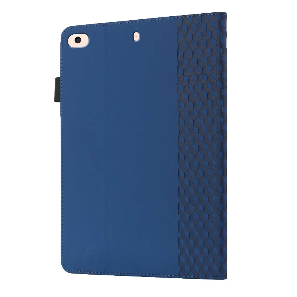 Rhombus Skin Feel Horizontal Flip Tablet Leather Case with Card Slots & Holder & ... (Royal Blue)
