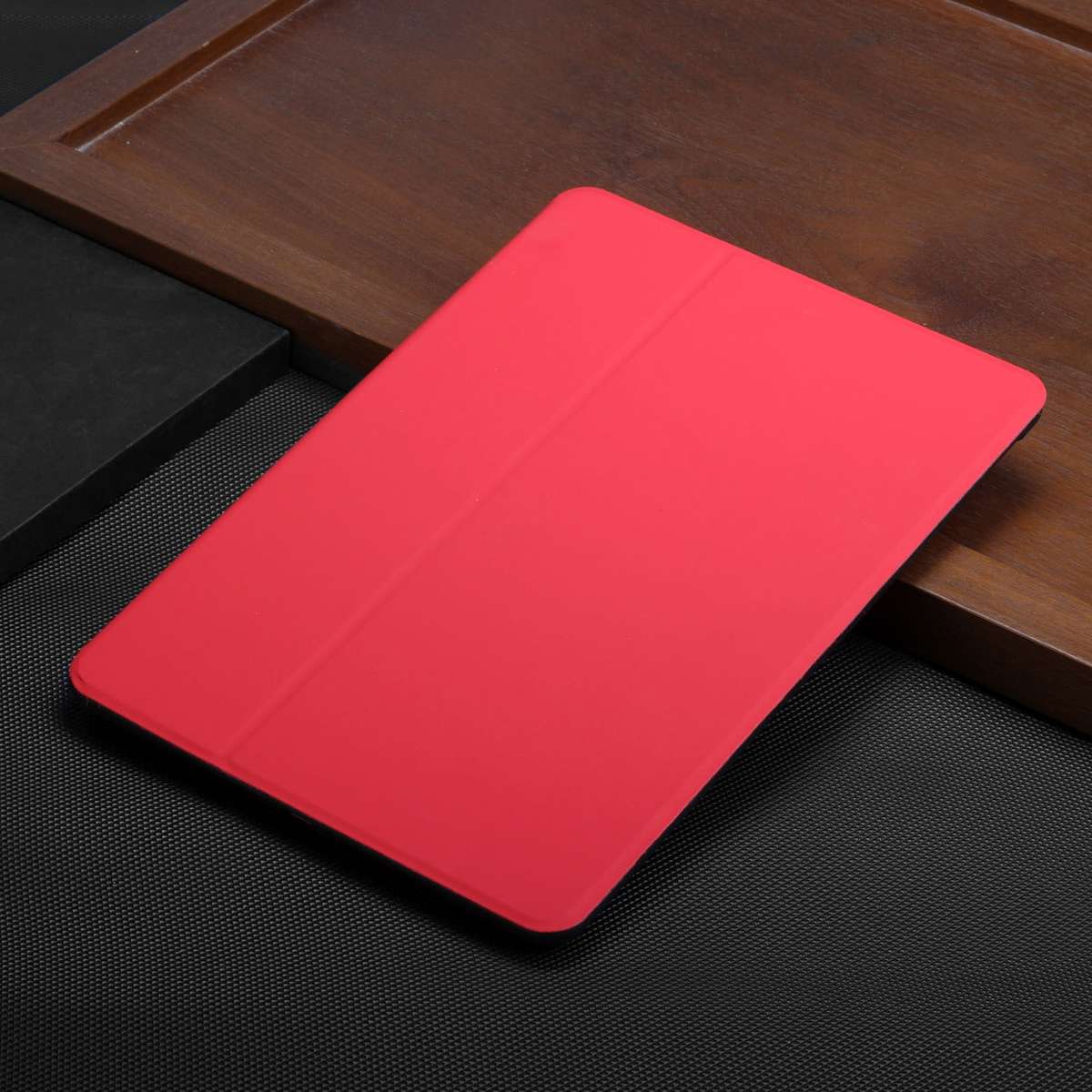 For iPad Pro 11 2020 & 2018 Dual-Folding Horizontal Flip Tablet Leather Tablet Case with ... (Red)