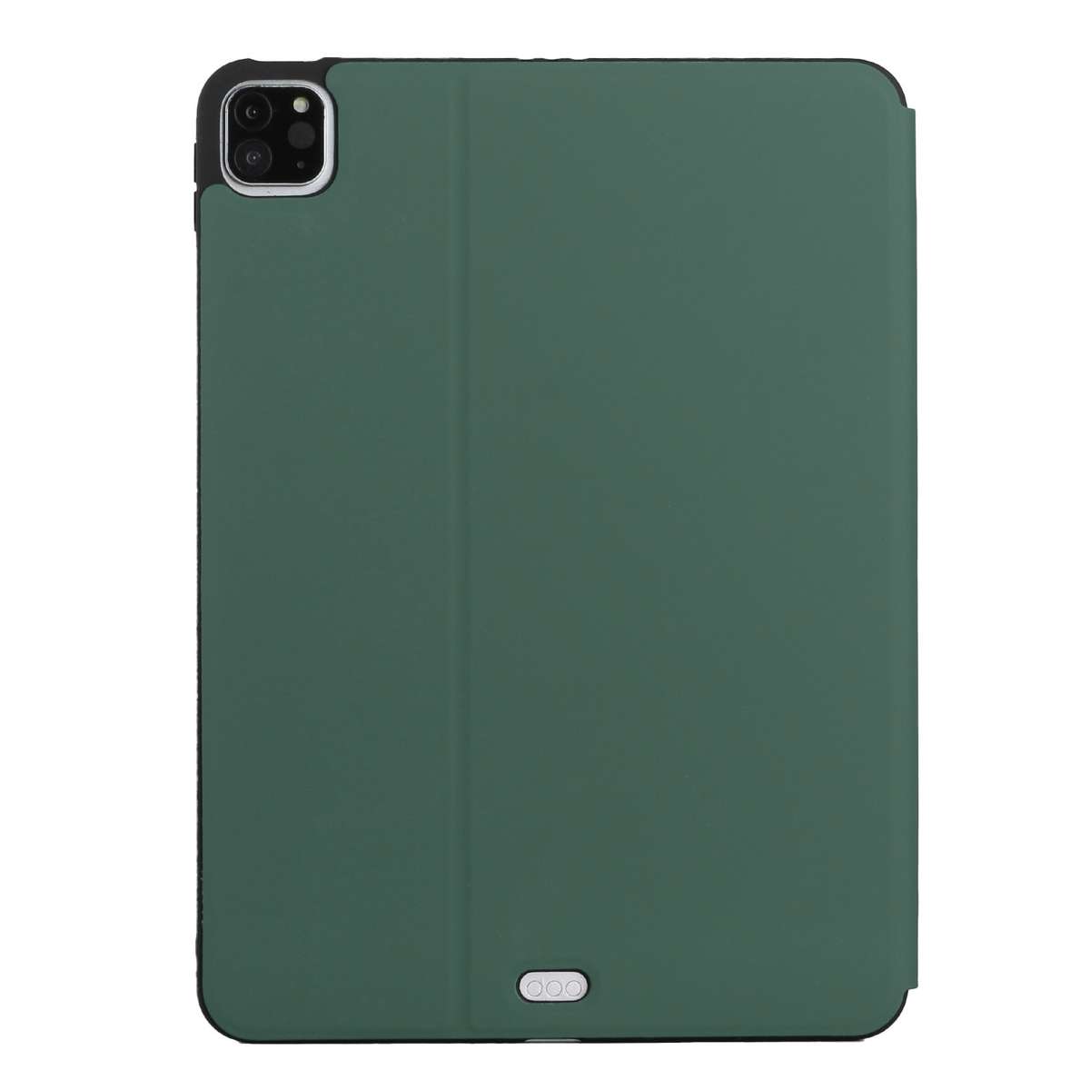 For iPad Pro 11 2020 & 2018 Dual-Folding Horizontal Flip Tablet Leather Tablet Ca ... (Dark Green)