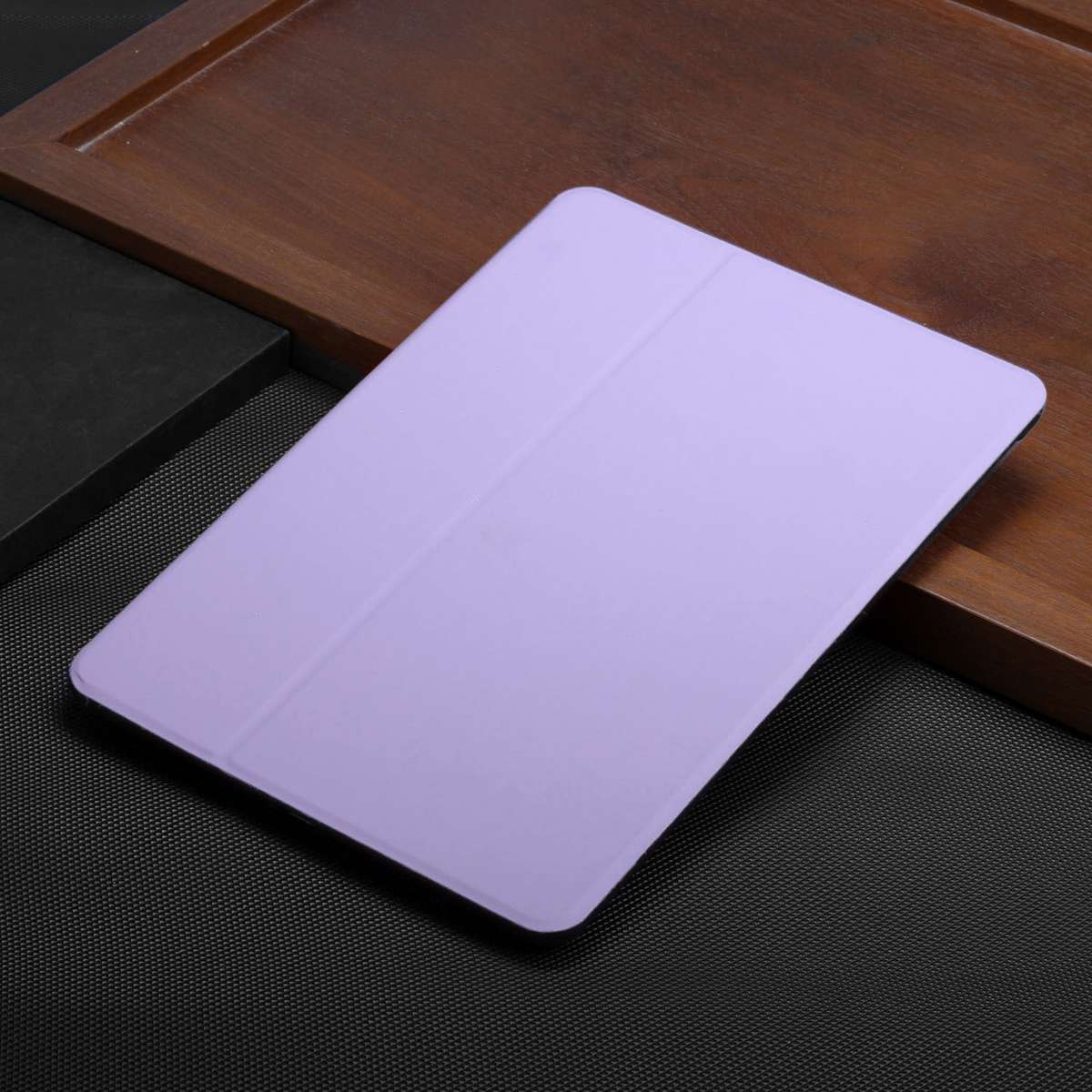 For iPad Pro 11 2020 & 2018 Dual-Folding Horizontal Flip Tablet Leather Tablet ... (Light Purple)