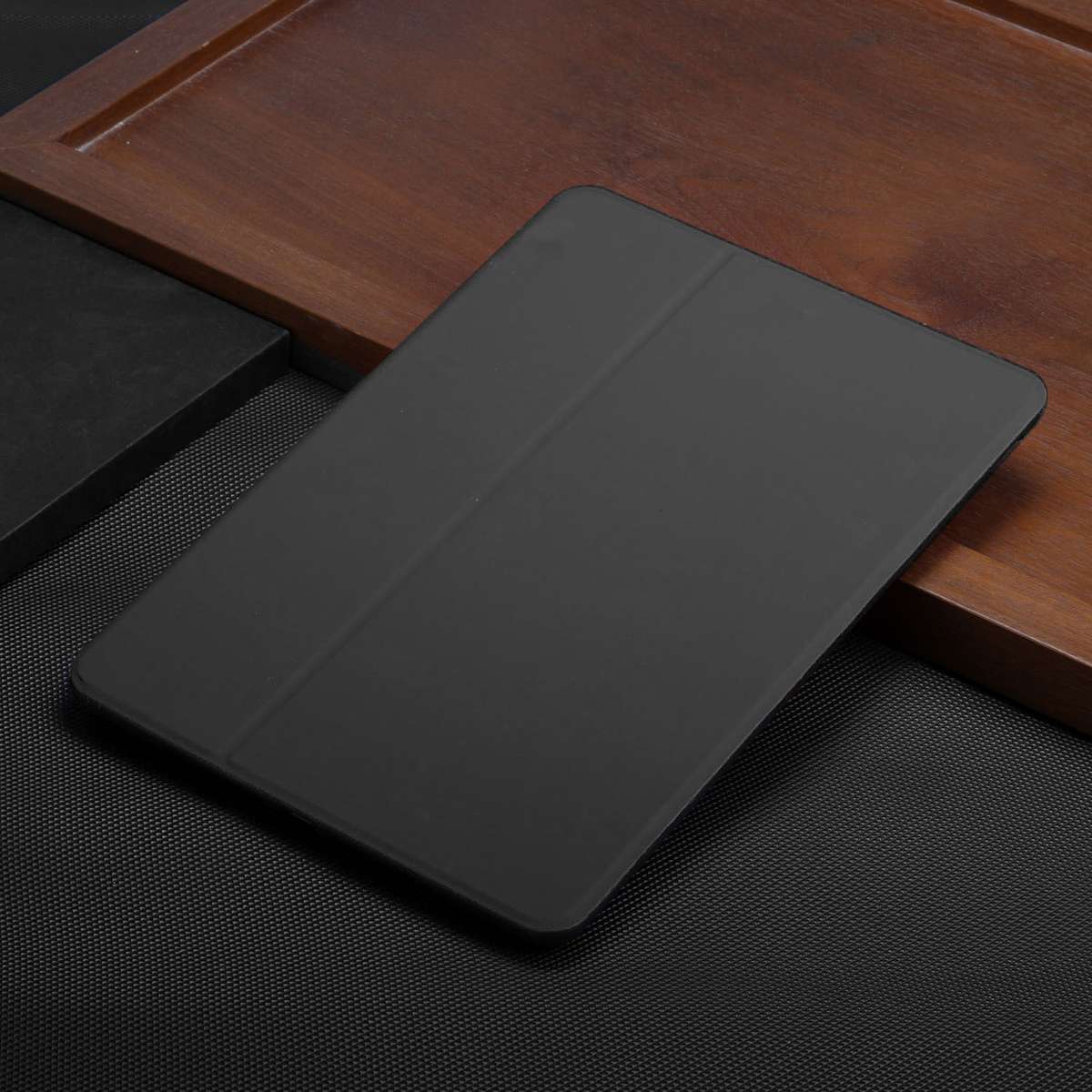 For iPad Pro 11 2020 & 2018 Dual-Folding Horizontal Flip Tablet Leather Tablet Case wi ... (Black)