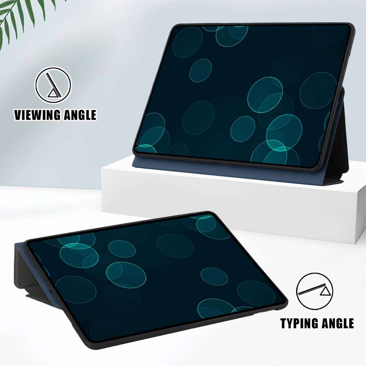 For iPad Pro 11 2020 & 2018 Dual-Folding Horizontal Flip Tablet Leather Tablet Ca ... (Royal Blue)