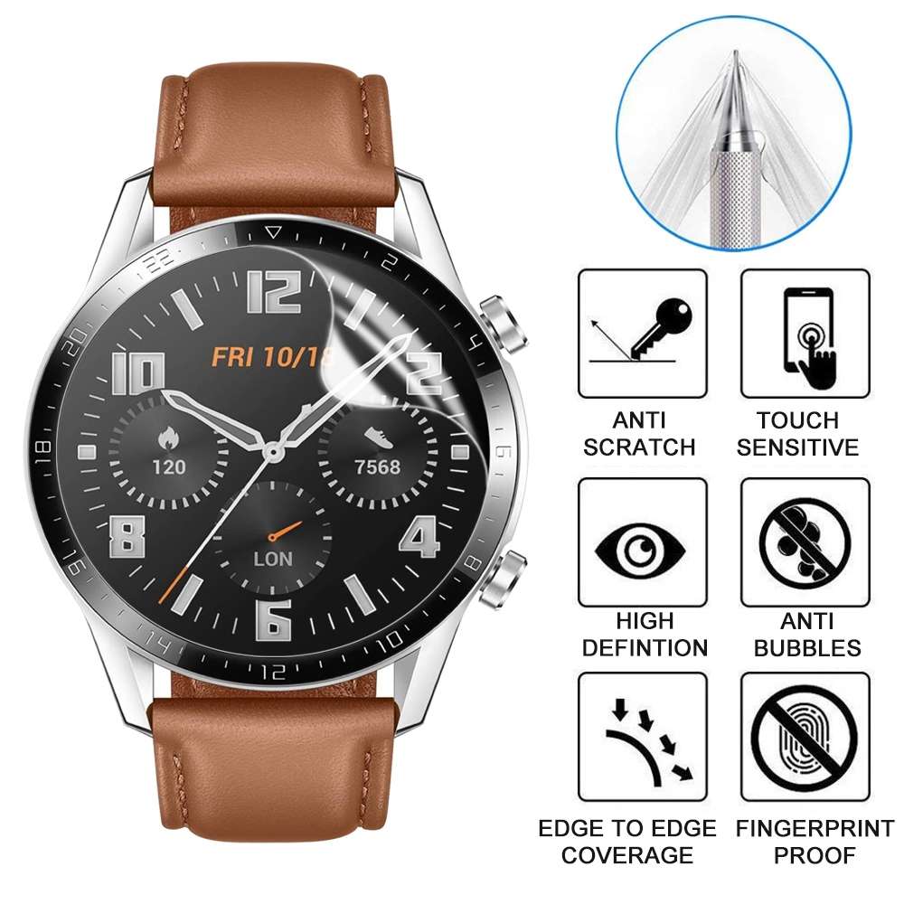 D32mm 50 PCS TPU Round HD Soft Hydrogel Film Watch Screen Protector