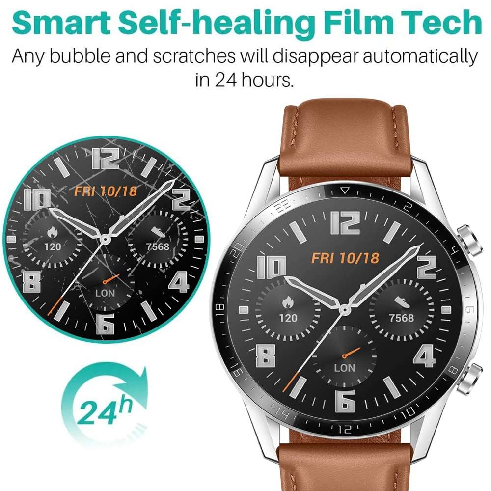 D32mm 50 PCS TPU Round HD Soft Hydrogel Film Watch Screen Protector