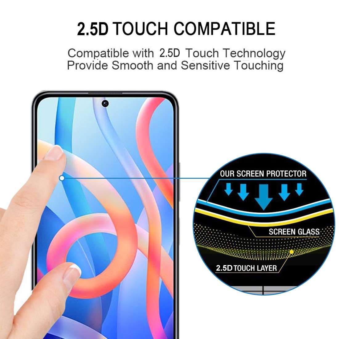 For Xiaomi Redmi Note 11 China / Note 11S 5G / Poco M4 Pro 5G 25 PCS Full Glue Full Screen Tempere