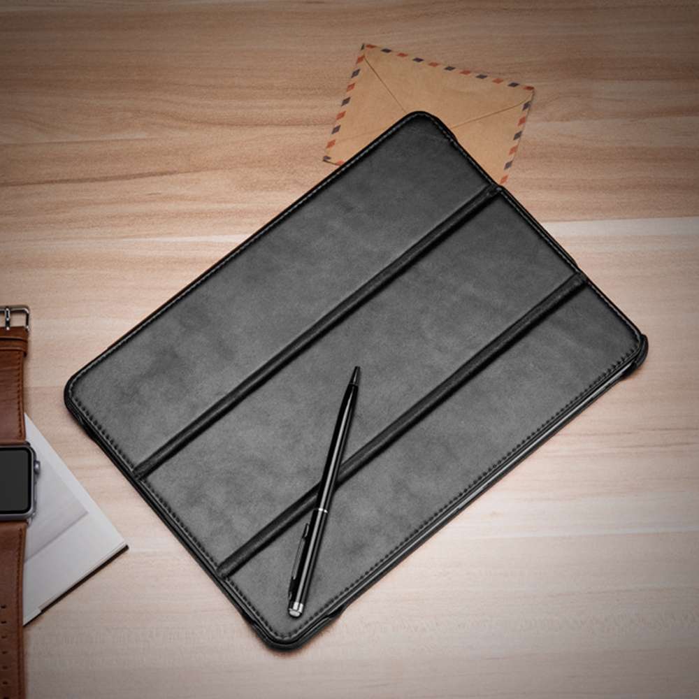 ICARER Smart Ultra-thin Tablet Protective Leather Case For iPad Pro 11 inch 2018(Black)
