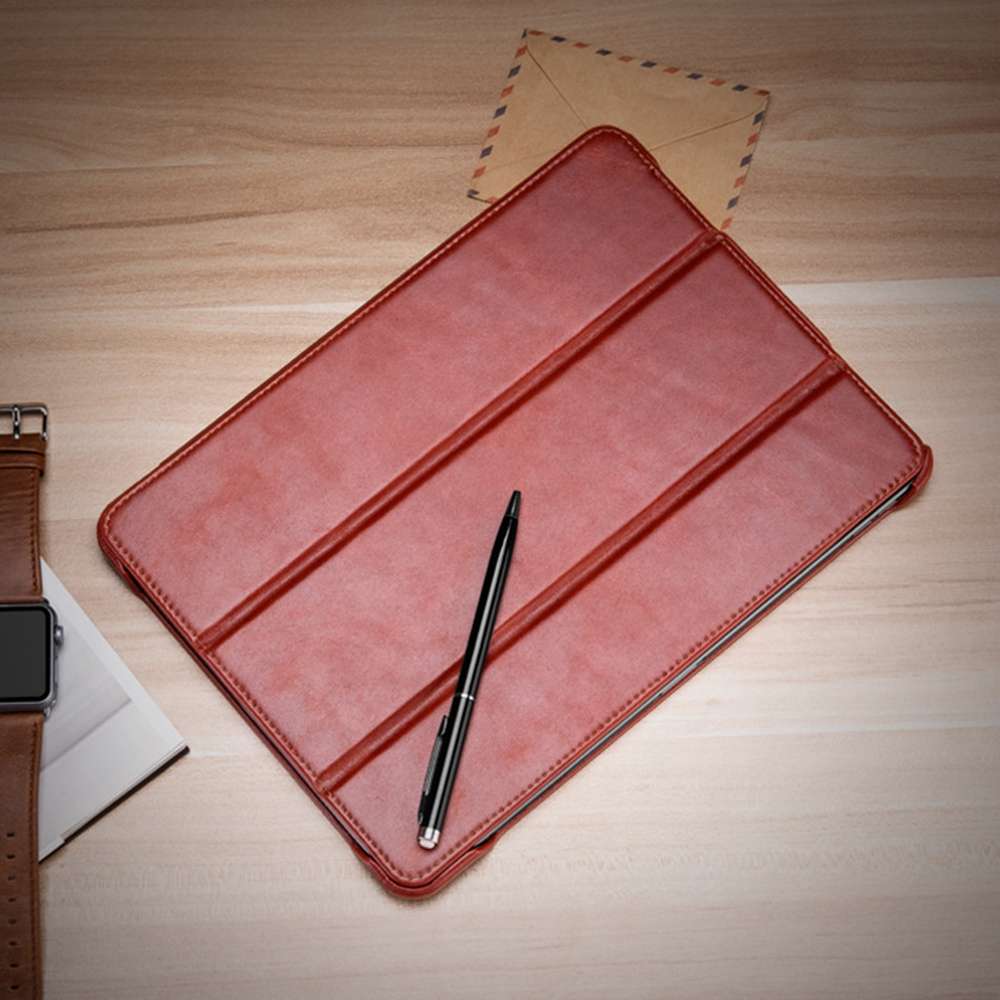 ICARER Smart Ultra-thin Tablet Protective Leather Case For iPad Pro 11 inch 2018(Red)