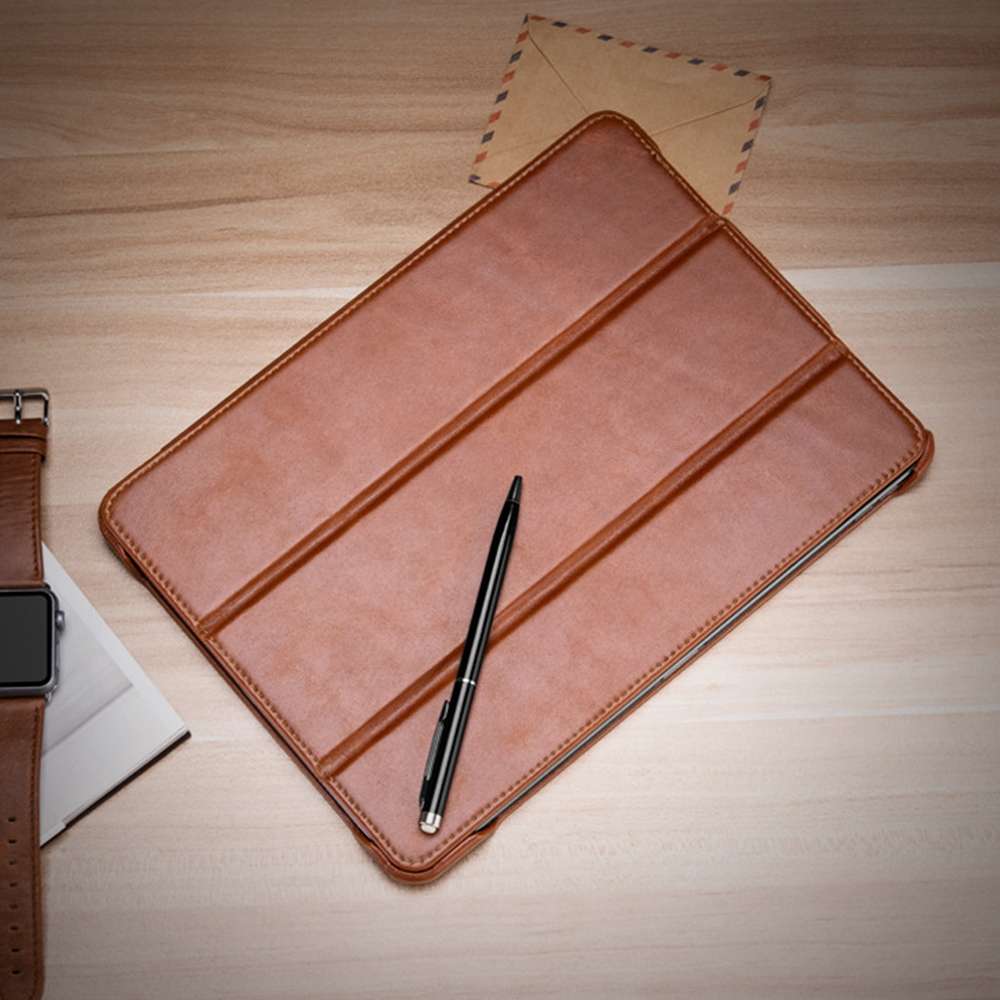 ICARER Smart Ultra-thin Tablet Protective Leather Case For iPad Pro 11 inch 2018(Brown)