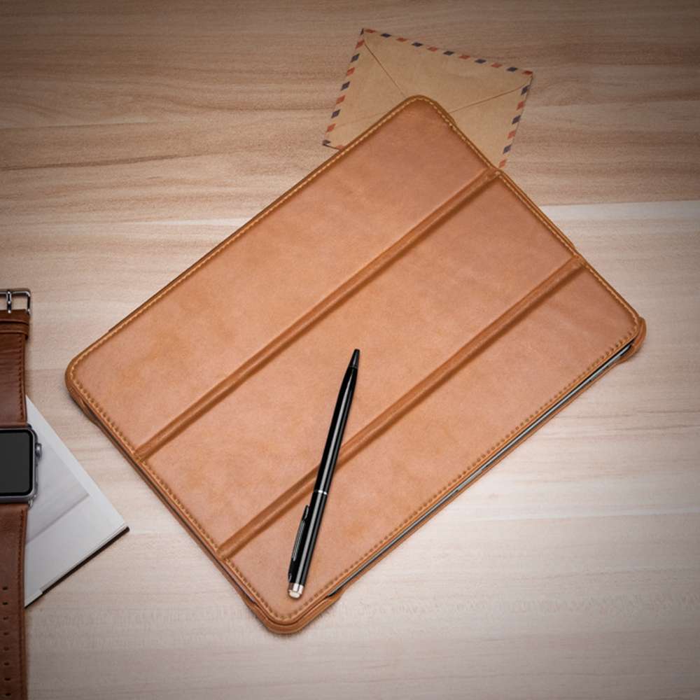ICARER Smart Ultra-thin Tablet Protective Leather Case For iPad Pro 11 inch 2018(Khaki)