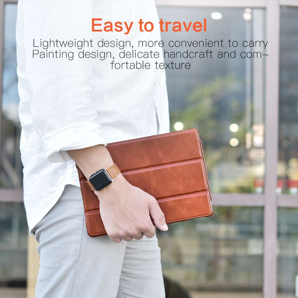 ICARER Smart Ultra-thin Tablet Protective Leather Case For iPad Pro 11 inch 2018(Black)