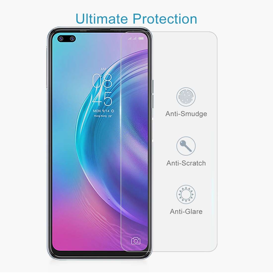 10 PCS 0.26mm 9H 2.5D Tempered Glass Film For Tecno Camon 16 Premier