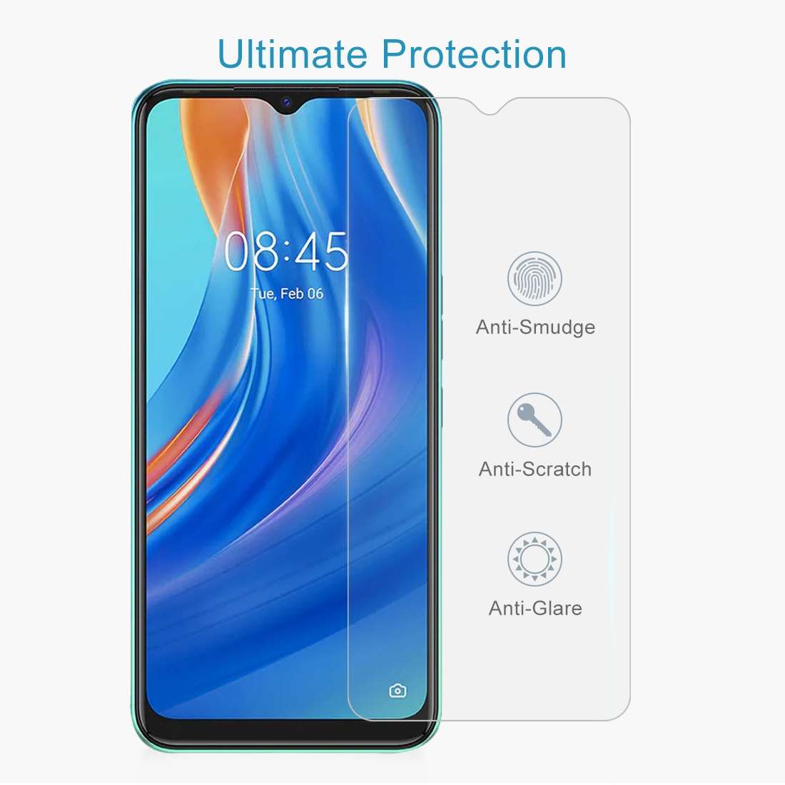 10 PCS 0.26mm 9H 2.5D Tempered Glass Film For Tecno Spark 7T