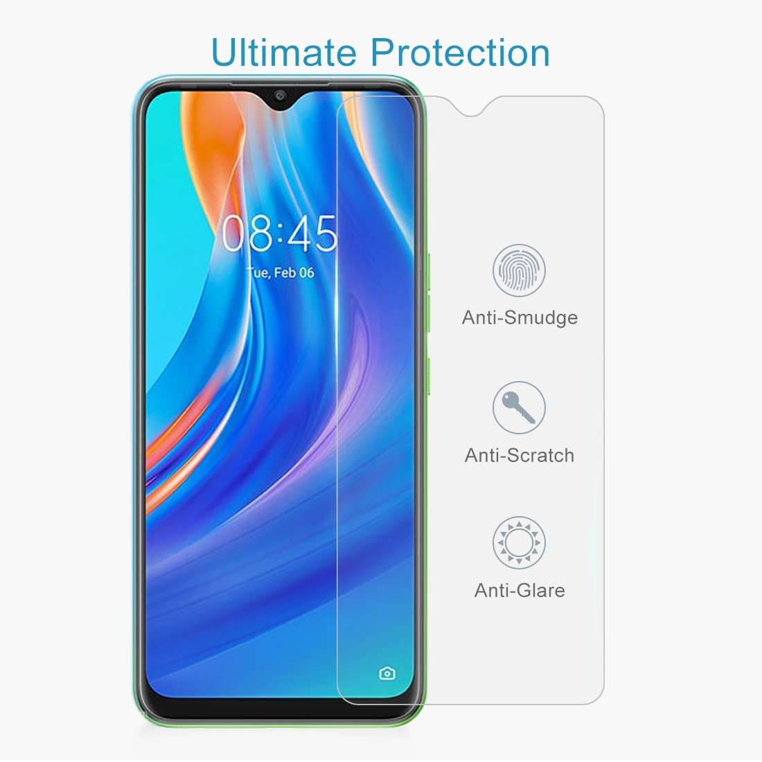 10 PCS 0.26mm 9H 2.5D Tempered Glass Film For Tecno Spark 7P
