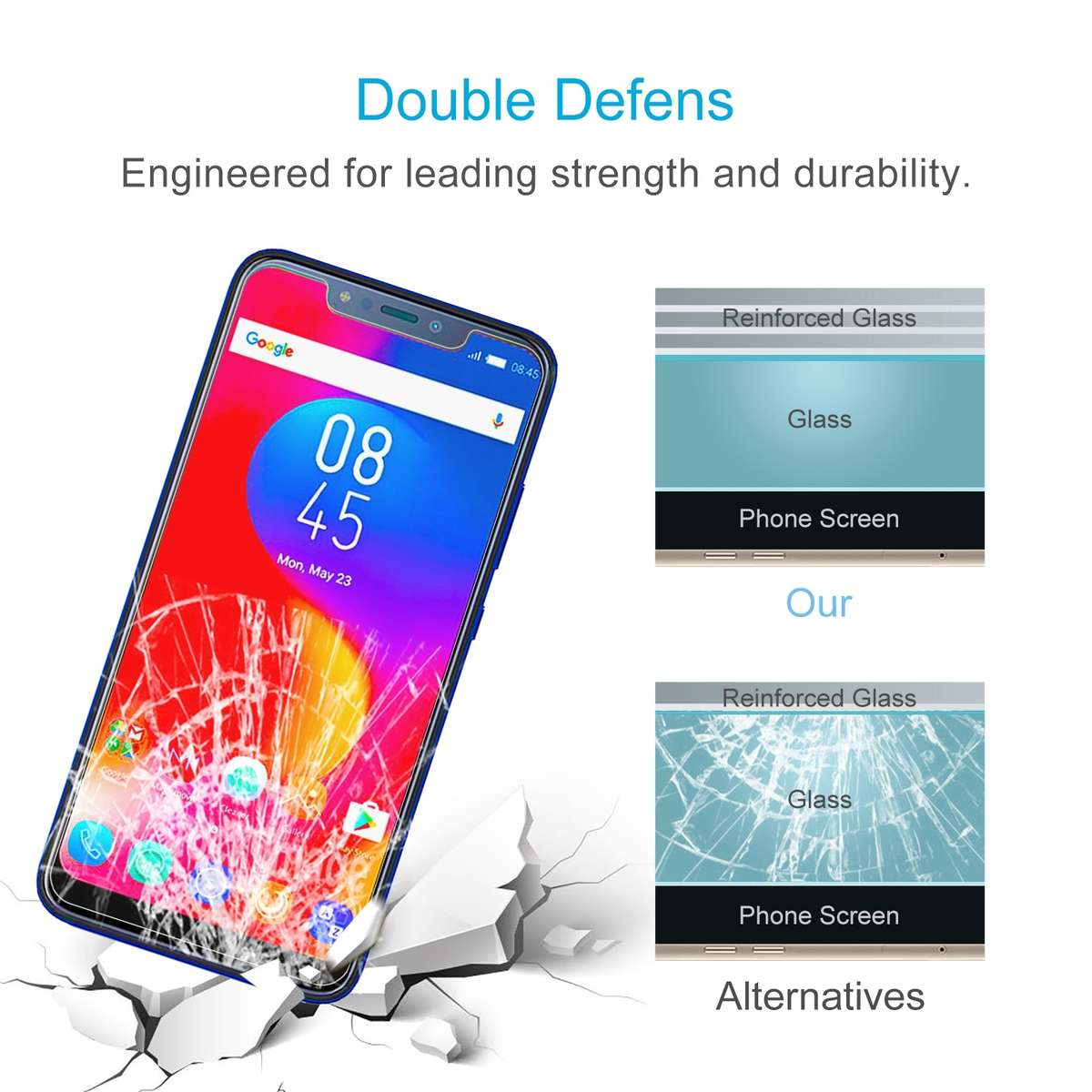 10 PCS 0.26mm 9H 2.5D Tempered Glass Film For Infinix S3X
