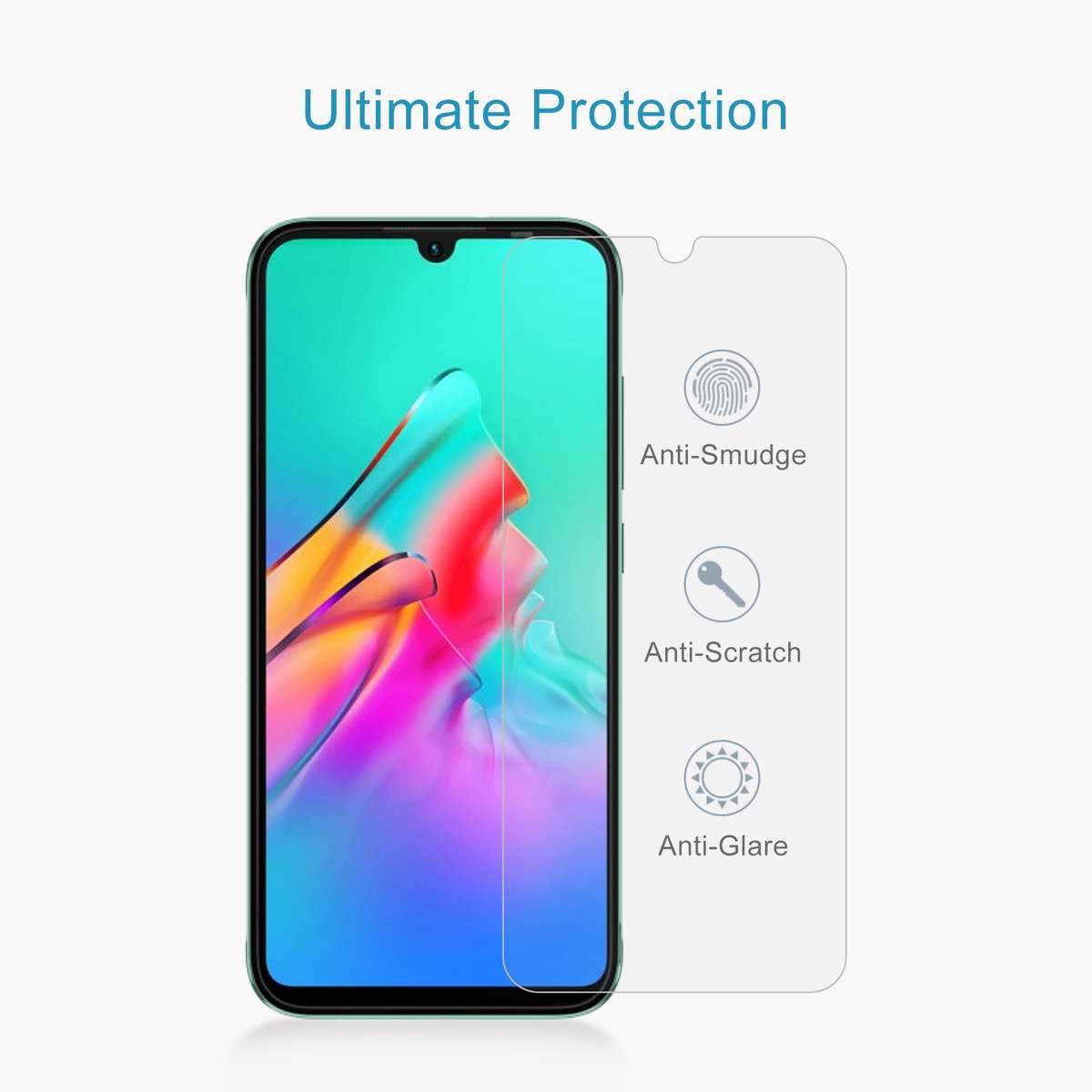 10 PCS 0.26mm 9H 2.5D Tempered Glass Film For Infinix Smart