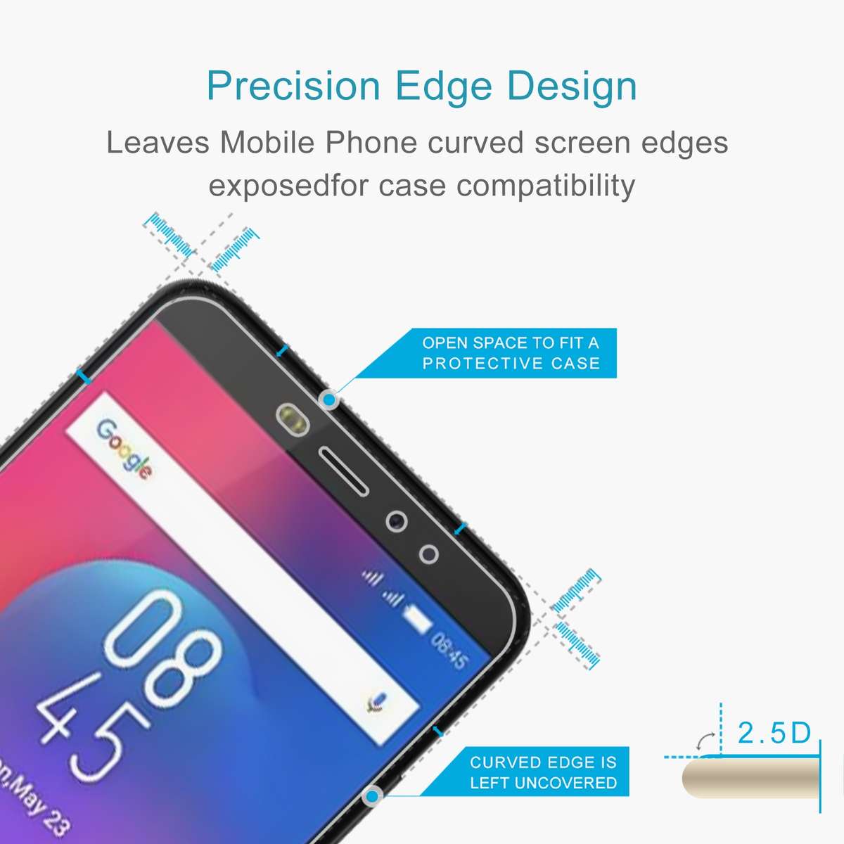 10 PCS 0.26mm 9H 2.5D Tempered Glass Film For Tecno HOT S3