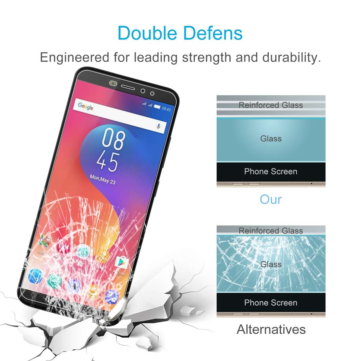 10 PCS 0.26mm 9H 2.5D Tempered Glass Film For Tecno HOT S3
