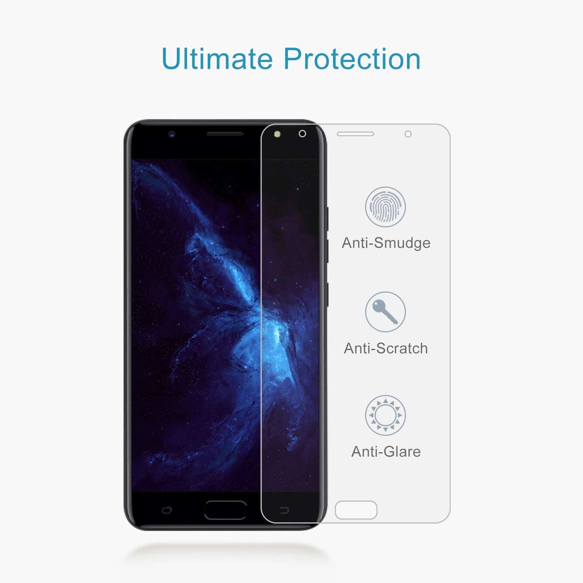 50 PCS 0.26mm 9H 2.5D Tempered Glass Film For Tecno i7