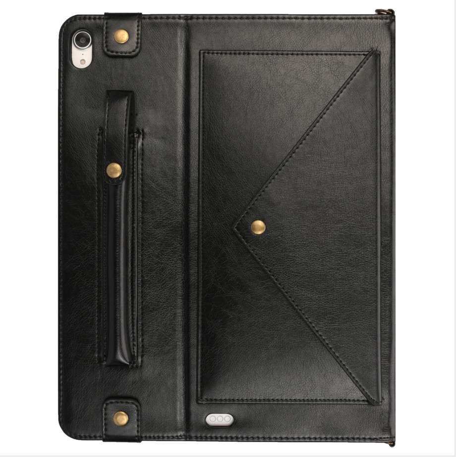 For iPad Pro 12.9 inch (2018) Envelope Horizontal Flip PU Leather Case with Card Slots ... (Black)