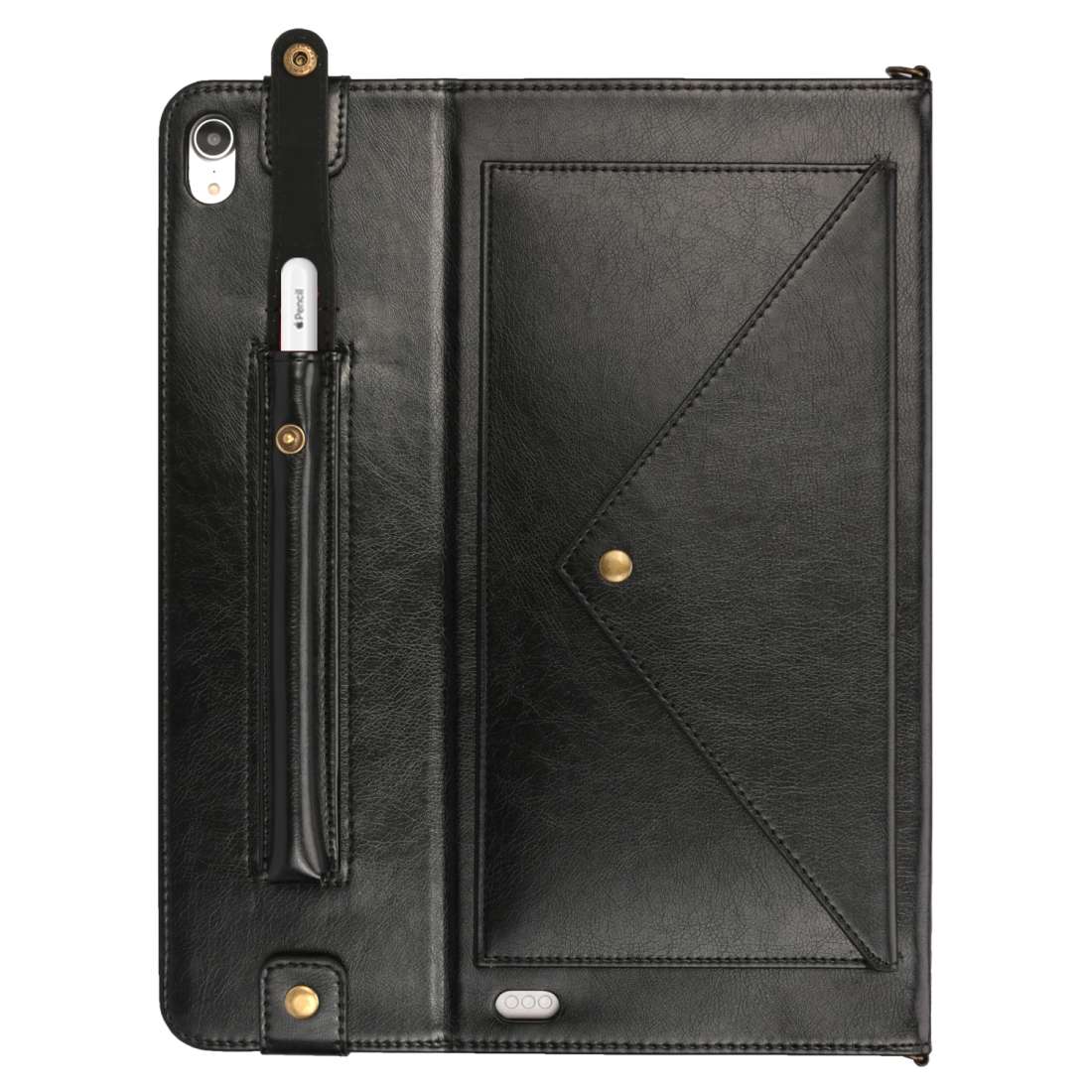 For iPad Pro 12.9 inch (2018) Envelope Horizontal Flip PU Leather Case with Card Slots ... (Black)