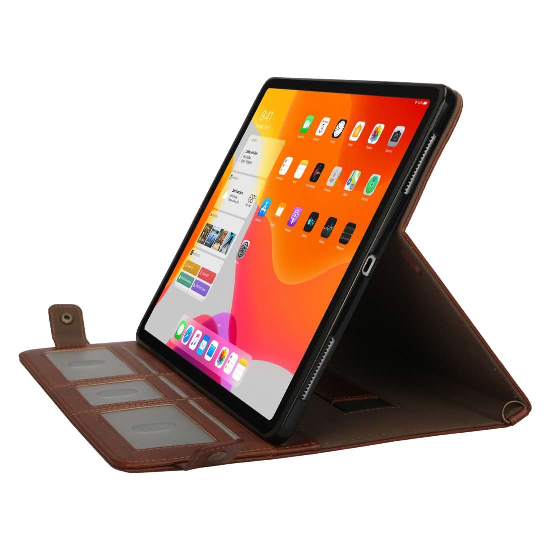 For iPad Pro 12.9 inch (2018) Envelope Horizontal Flip PU Leather Case with Card Slot ... (Coffee)