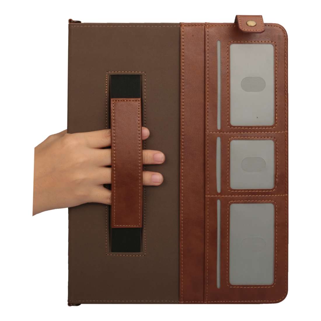 For iPad Pro 12.9 inch (2018) Envelope Horizontal Flip PU Leather Case with Card Slot ... (Coffee)