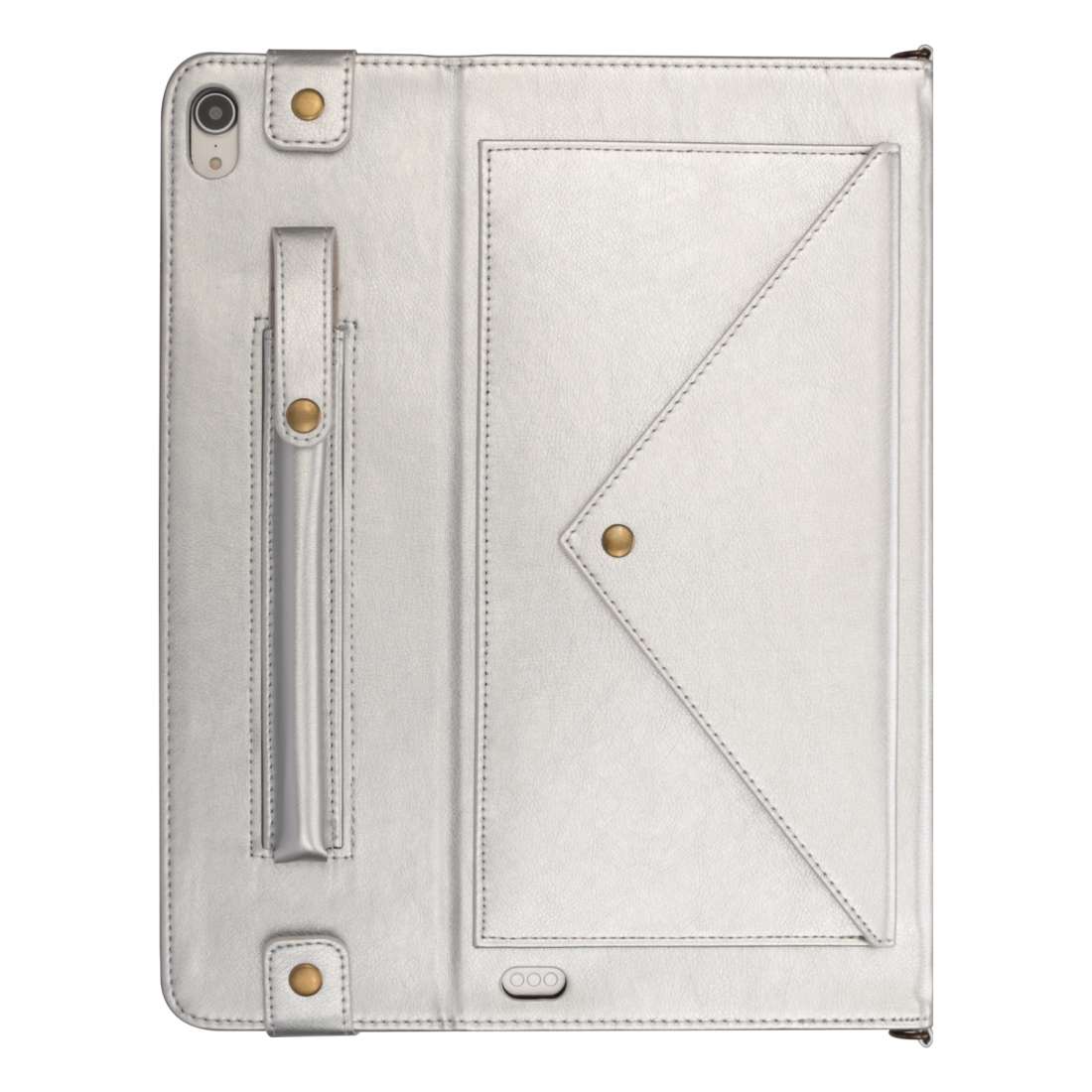 For iPad Pro 12.9 inch (2018) Envelope Horizontal Flip PU Leather Case with Card Slot ... (Silver)