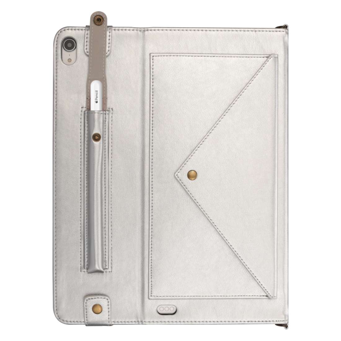 For iPad Pro 12.9 inch (2018) Envelope Horizontal Flip PU Leather Case with Card Slot ... (Silver)