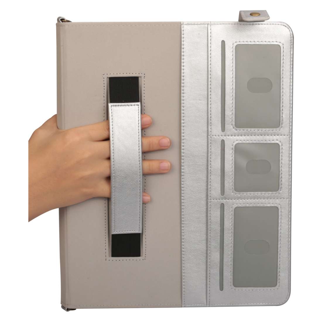 For iPad Pro 12.9 inch (2018) Envelope Horizontal Flip PU Leather Case with Card Slot ... (Silver)
