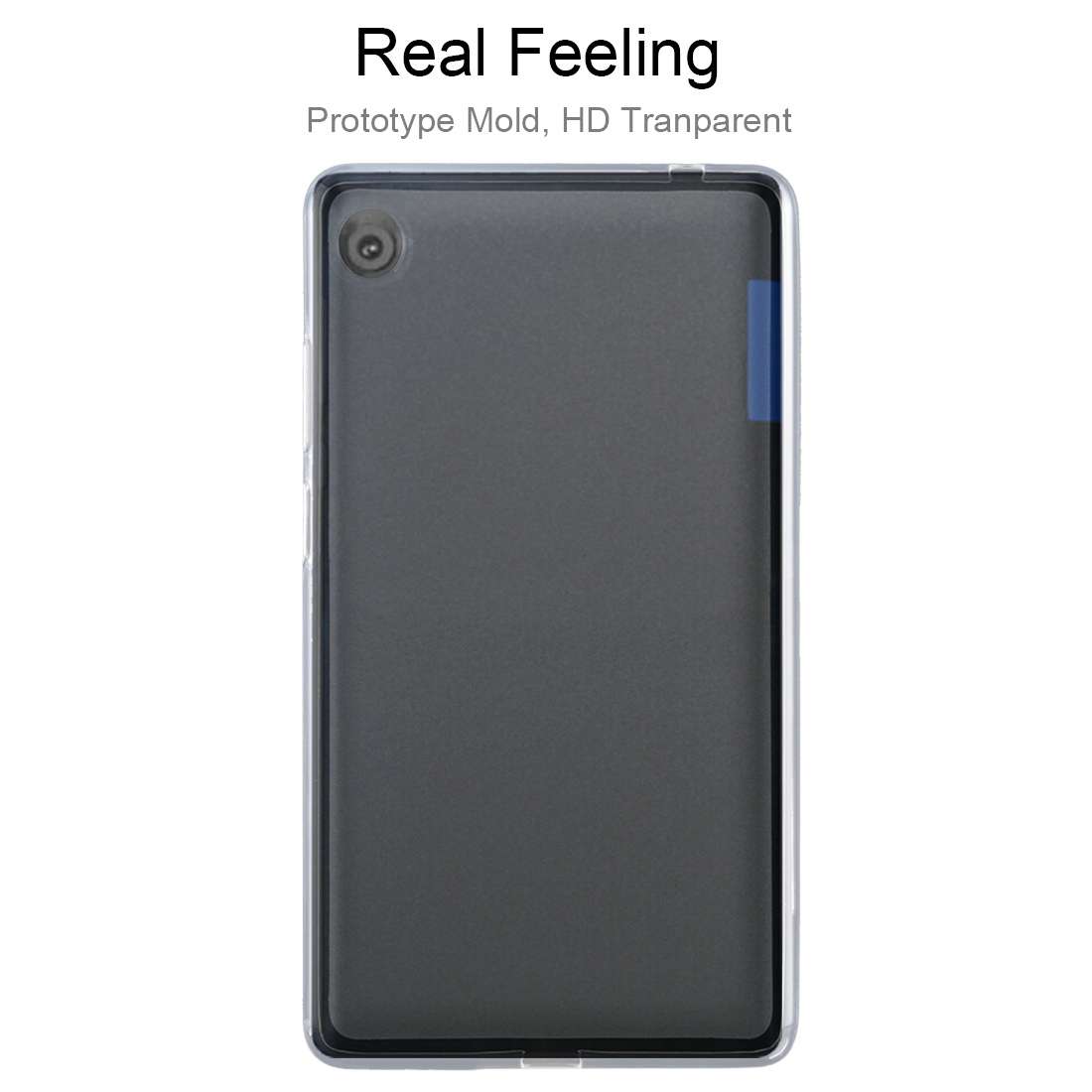 For Lenovo Tab M7 0.75mm Dropproof Outside Glossy Inside Frosted TPU Case