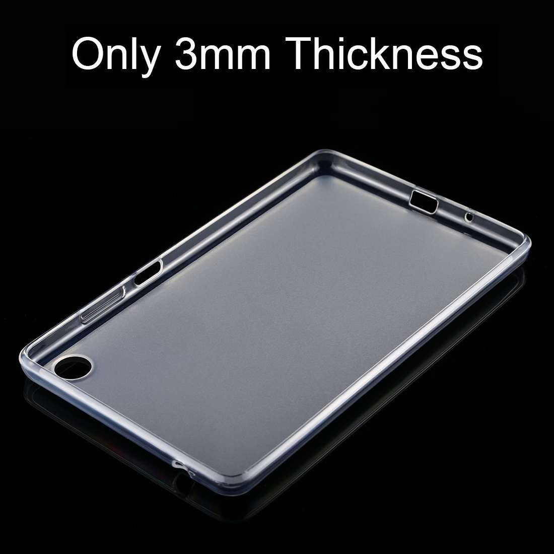 For Lenovo Tab M7 0.75mm Dropproof Outside Glossy Inside Frosted TPU Case
