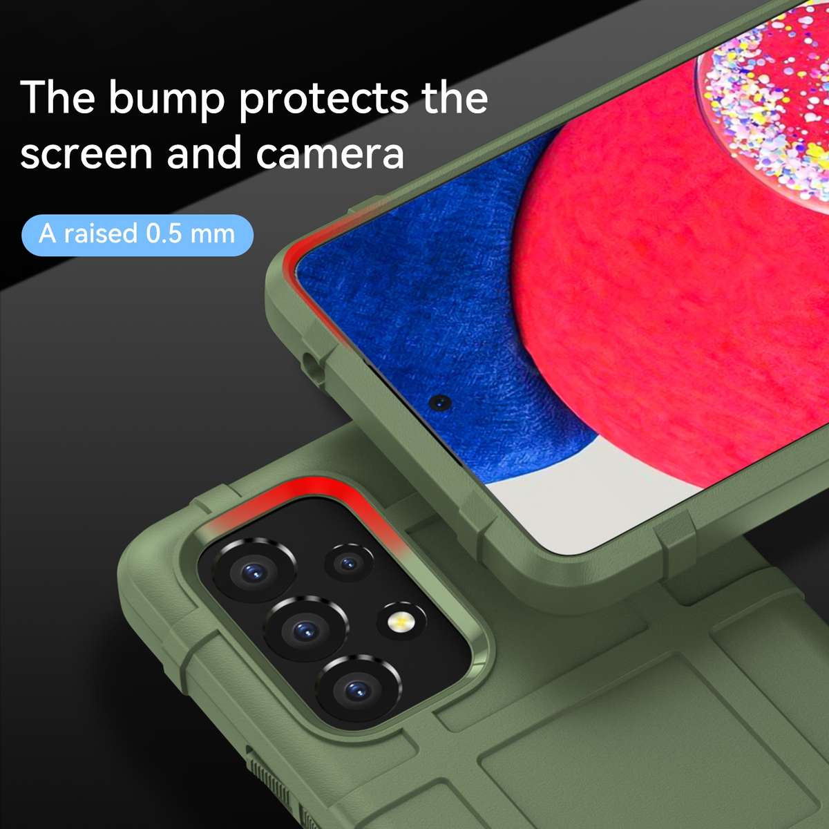 For Samsung Galaxy A53 5G Full Coverage Shockproof TPU Phone Case(Black)