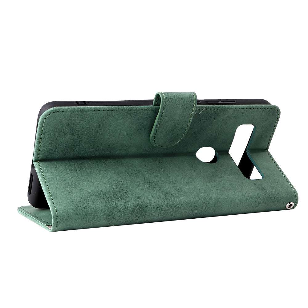 For TCL 10 SE Solid Color Skin Feel Magnetic Buckle Leather Phone Case(Green)