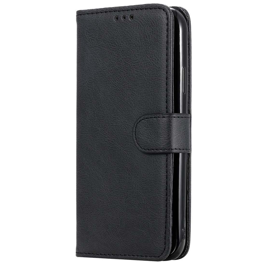 For iPhone 11 Solid Color Horizontal Flip Protective Case with Holder & Card Slots & Wallet & Photo