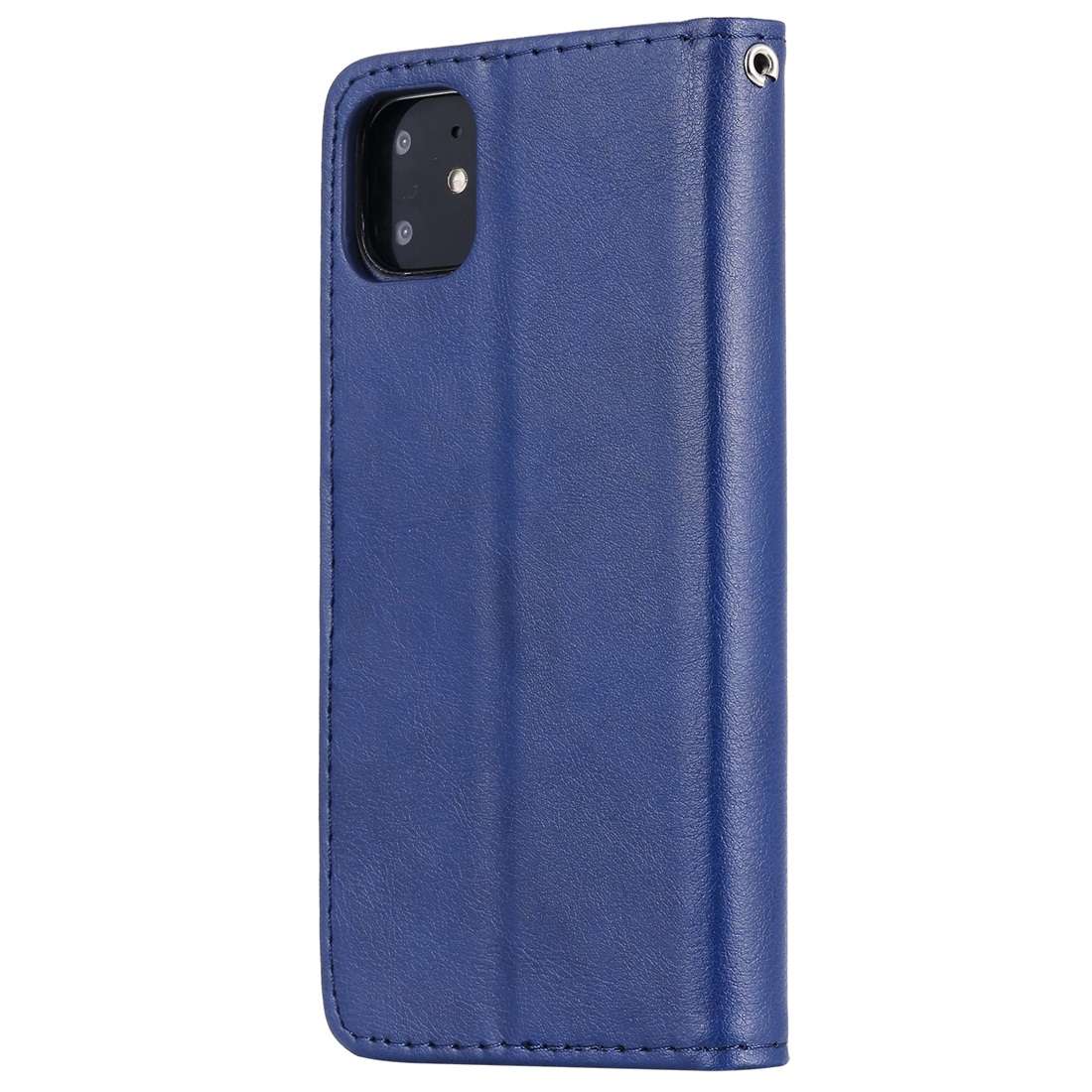 For iPhone 11 Solid Color Horizontal Flip Protective Case with Holder & Card Slots & Wallet & Photo