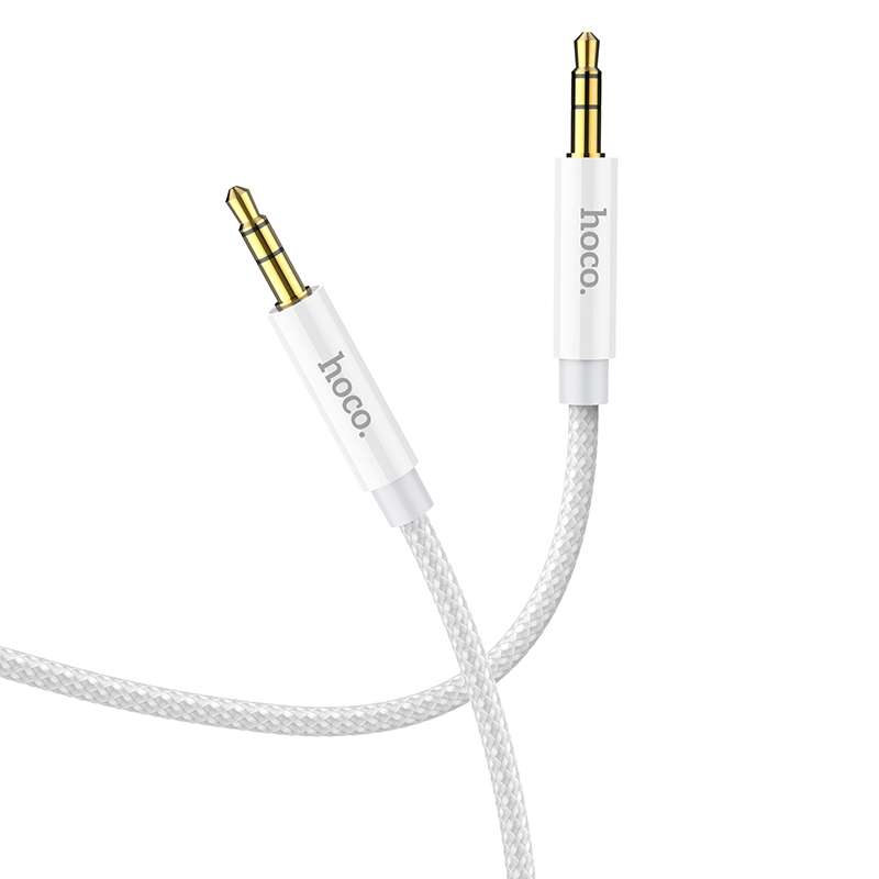 hoco UPA19 DC 3.5mm to 3.5mm AUX Audio Cable, Length:2m(Silver)